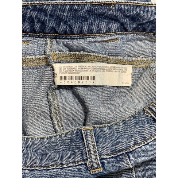 Vintage FOREVER 21 Yoked Mom Jeans Cropped Size 31W Tapered‎ 3 Button 80's-90's - Picture 10 of 16